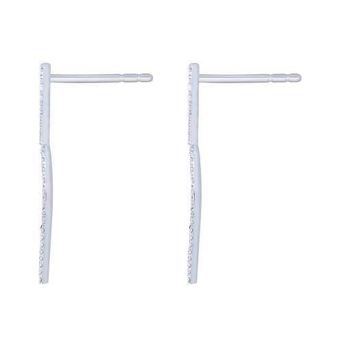 Sweet 15® Double Heart Quinceanera Studs - 0.50 Ct. T.w. in 14K White Rose Gold