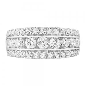 2CT. T.W. DIAMOND ROUND ON ROUND BAND IN 14K GOLD