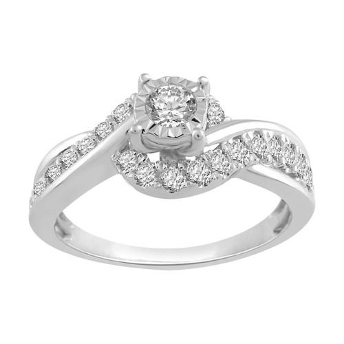 0.50 CT. T.W. Diamond Promise Ring In 14K Gold