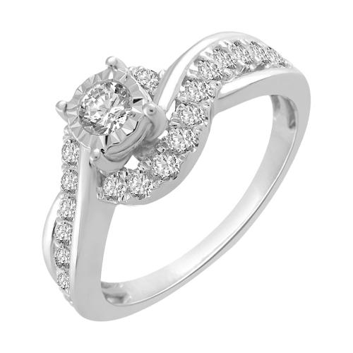 0.50 CT. T.W. Diamond Promise Ring In 14K Gold