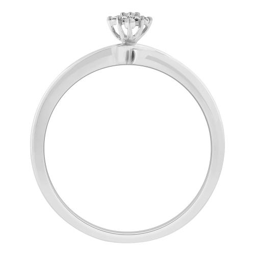 0.1 Ct. T.w. Diamond Trio Bridal Ring Set In 10Kt White Gold