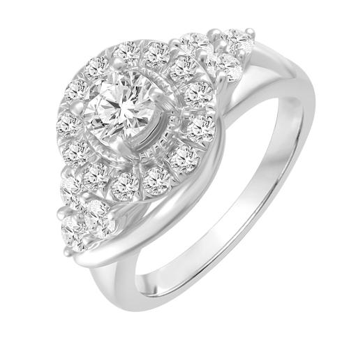 0.50 CT. T.W. Diamond Promise Ring In 10K Ring