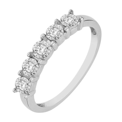 Everlasting Love® 5-Stone Diamond Wedding Band - 1 Ct. T.w. in 14K White Gold