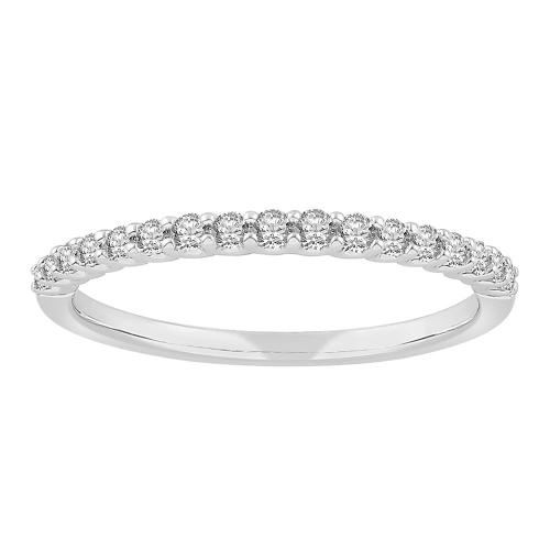 Ovani® Diamonds RBC Pave Wedding Band 0.10 Ct. T.w. in 18K White Gold