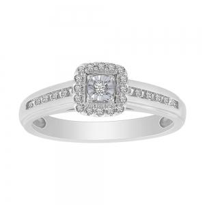 0.17 CT. T.W. Diamond Ring In 10K Gold