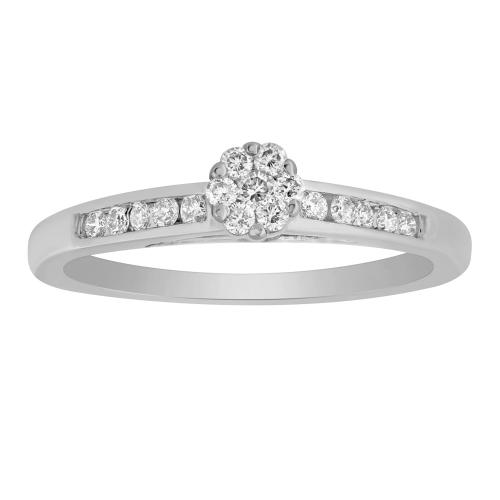 0.25 CT. T.W. Diamond Ring In 10K Gold