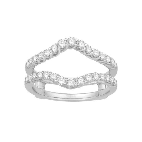 3/4 Ct. T.w. Diamond Wedding Ring Enhancer In 14Kt White Gold