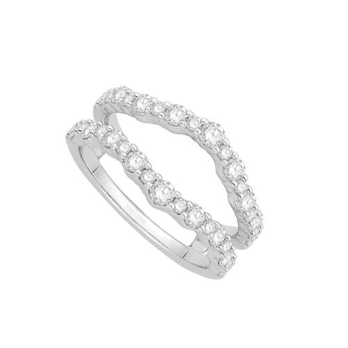 1 Ct. T.w. Diamond Wedding Ring Enhancer In 14Kt White Gold