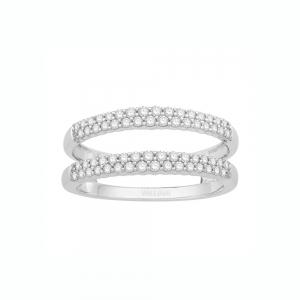 1/2 Ct. T.w. Diamond Wedding Ring Enhancer In 14Kt White Gold