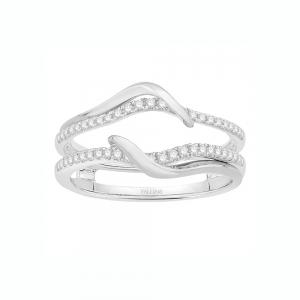 1/4 Ct. T.w. Diamond Wedding Ring Enhancer In 14Kt White Gold