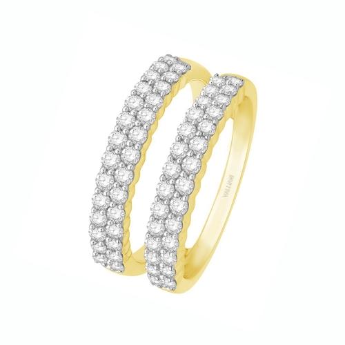 1 Ct. T.w. Diamond Wedding Ring Enhancer In 14Kt Yellow Gold