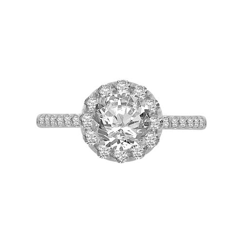 Ovani® Diamond Bridal Ring 1.16 Ct. T.w. in 18K White Gold
