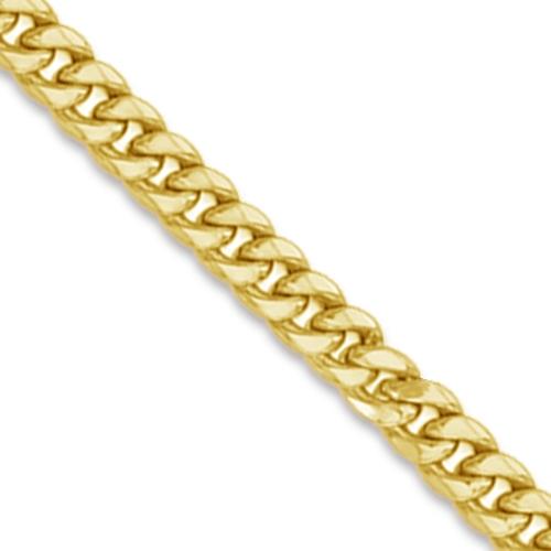 30 inch 9.5 mm Miami Cuban Chain Necklace In 14Kt Yellow Gold