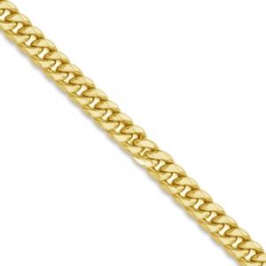 26 inch 7.5 mm Miami Cuban Chain Necklace In 14Kt Yellow Gold
