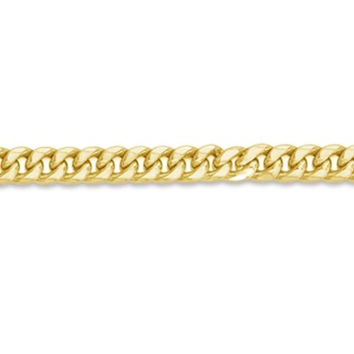 26 inch 7.5 mm Miami Cuban Chain Necklace In 14Kt Yellow Gold