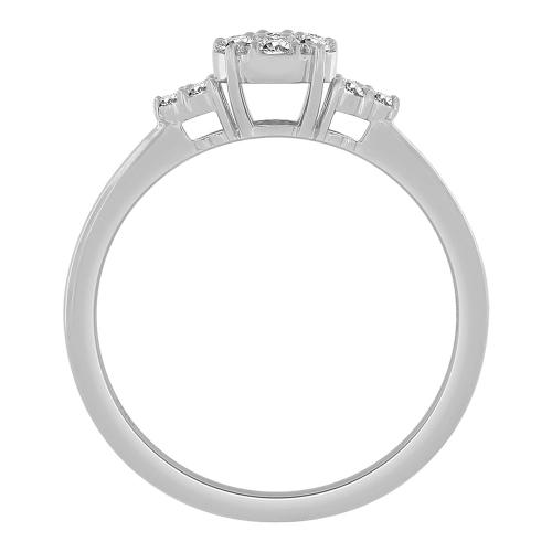 Novello Lab-grown Diamonds Promise Ring 0.25 Ct. T.w. in 10K White Gold