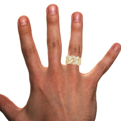 2.50CT. T.W. DIAMOND CUBAN-CUSTOM BAGUETTE RING IN 14K GOLD