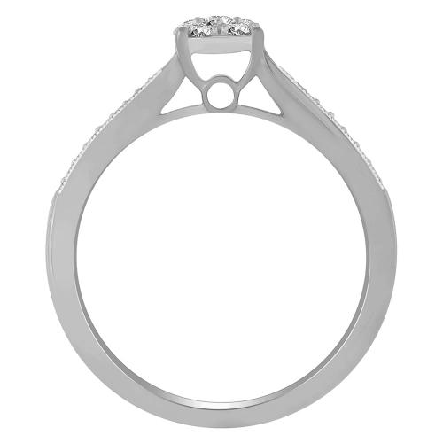 Novello Lab-grown Diamonds Promise Ring 0.25 Ct. T.w. in 10K White Gold