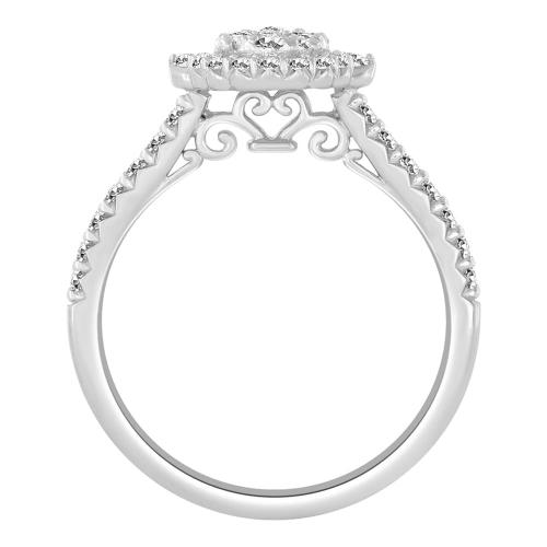 Novello Lab-grown Diamonds Bridal Set 0.75 Ct. T.w. in 14K White Gold