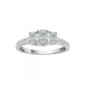 Diani® 6-stone Engagement Ring - 1 Ct. T.w. in 14K White Gold