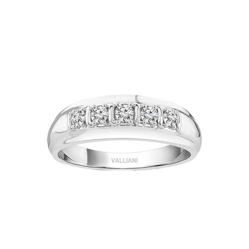 3/5 Ct. T.w. Diamond Trio Ring Set In 14Kt White Gold