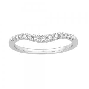 1/4 Ct. T.w. Diamond Wedding Ring Enhancer In 14Kt White Gold