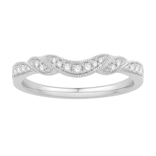 0.13 Ct. T.w. Diamond Wedding Ring Enhancer In 14Kt White Gold