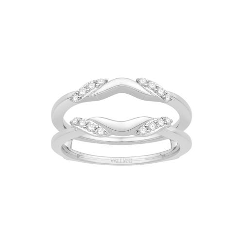 0.16 Ct. T.w. Diamond Wedding Ring Enhancer In 14Kt White Gold