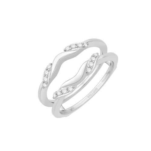 0.16 Ct. T.w. Diamond Wedding Ring Enhancer In 14Kt White Gold
