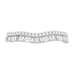 0.54 Ct. T.w. Diamond Wedding Ring Enhancer In 14Kt White Gold