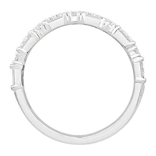 0.54 Ct. T.w. Diamond Wedding Ring Enhancer In 14Kt White Gold