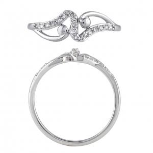 Novello Lab-grown Diamonds Ring Enhancer 0.33 Ct. T.w. in 14K White Gold