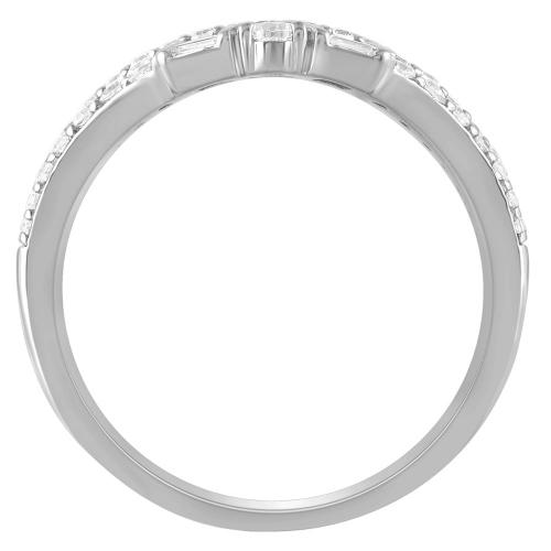 Diani® 2-row Wedding Ring Enhancer - 0.40 Ct. T.w. in 14K White Gold