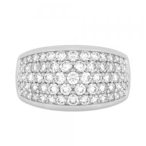 Diani® Wide Pave Gents Fashion Band - 2 Ct. T.w. in 14K White Gold