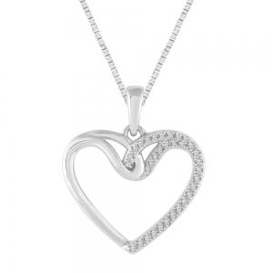 0.20CT. T.W. DIAMOND HEART PENDANT IN 10K GOLD