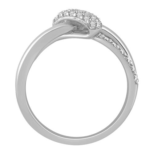 "Novello-Collection" 0.33 CT. T.W. LAB GROWN DIAMOND KNOTTED RING IN 14K GOLD