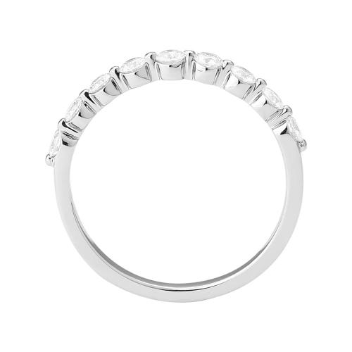 Novello Lab-grown Diamonds 9-stone Wedding Band - 0.33 Ct. T.w. in 10K White Gold
