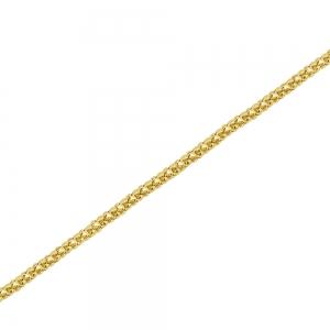 16 inch Popcorn Chain Necklace In 14Kt Yellow Gold