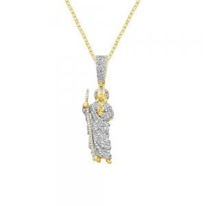 0.75CT. T.W. DIAMOND ST. JUDE PENDANT IN 14KT GOLD