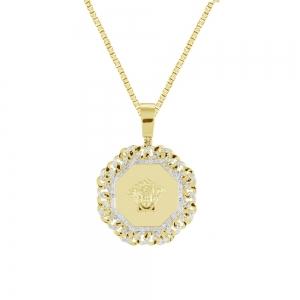 0.40CT. T.W. DIAMOND MEDUSA PENDANT IN 14KT GOLD