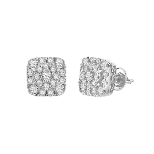 0.25CT. T.W. DIAMOND CUSHION SHAPE STUDS EARRINGS IN 10KT GOLD