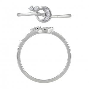 Novello Lab-grown Diamonds Promise Ring 0.05 Ct. T.w. in 10K White Gold