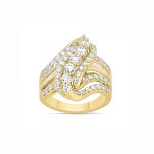 Novello Lab-grown Diamonds Baguette Diamond Ring 2 Ct. T.w. in 14K Yellow Gold