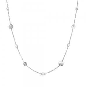 Bella by Ovani® Alluring Diamond Cable Link Chain Mariner Necklace in 14KT White Gold (0.30 CT. T.W.)