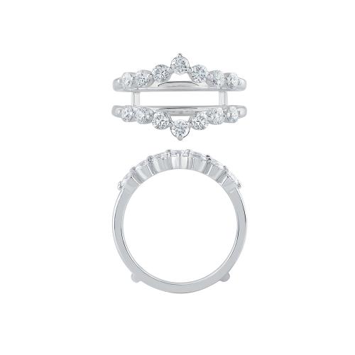 Novello Lab-grown Diamonds Engagement Ring Enhancer 1 Ct. T.w. in 14K White Gold