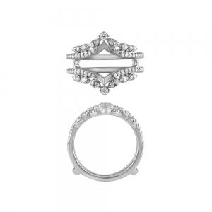 Novello Lab-grown Diamonds Wedding Ring Enhancer 0.50 Ct. T.w. in 14K White Gold