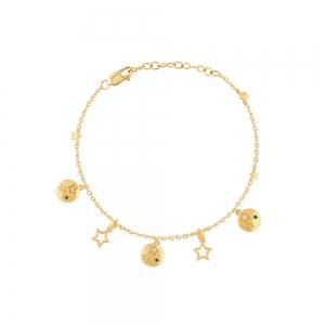 Bella by Ovani® Lab-grown Diamonds Enamel Star Charm 0.05 Ct. T.w. in 10K Yellow Gold