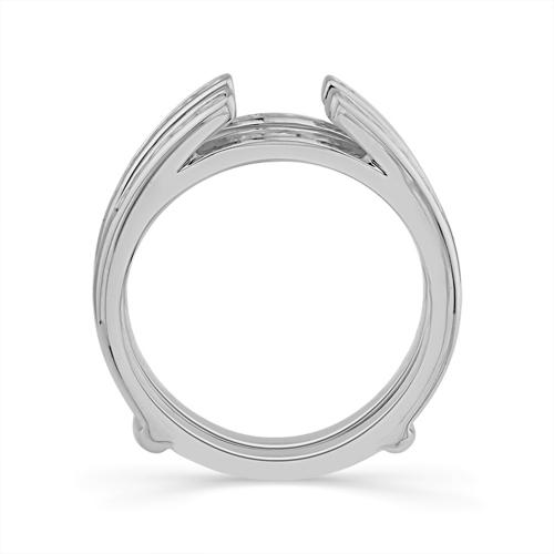 1 Ct. T.w. Lab-grown Diamond Wedding Ring Enhancer In 14Kt White Gold