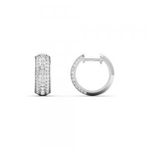 Novello Hoops 1.05 Ct. T.w. in 10K White Gold