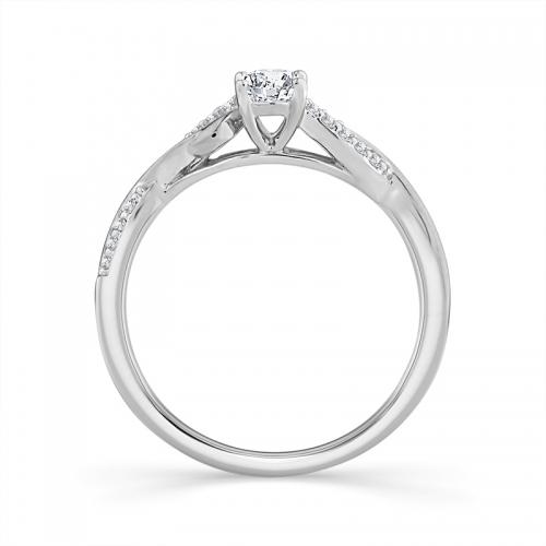 Novello Lab-grown Diamonds Oval Infinity Bridal Ring 0.50 Ct. T.w. in 14K White Gold